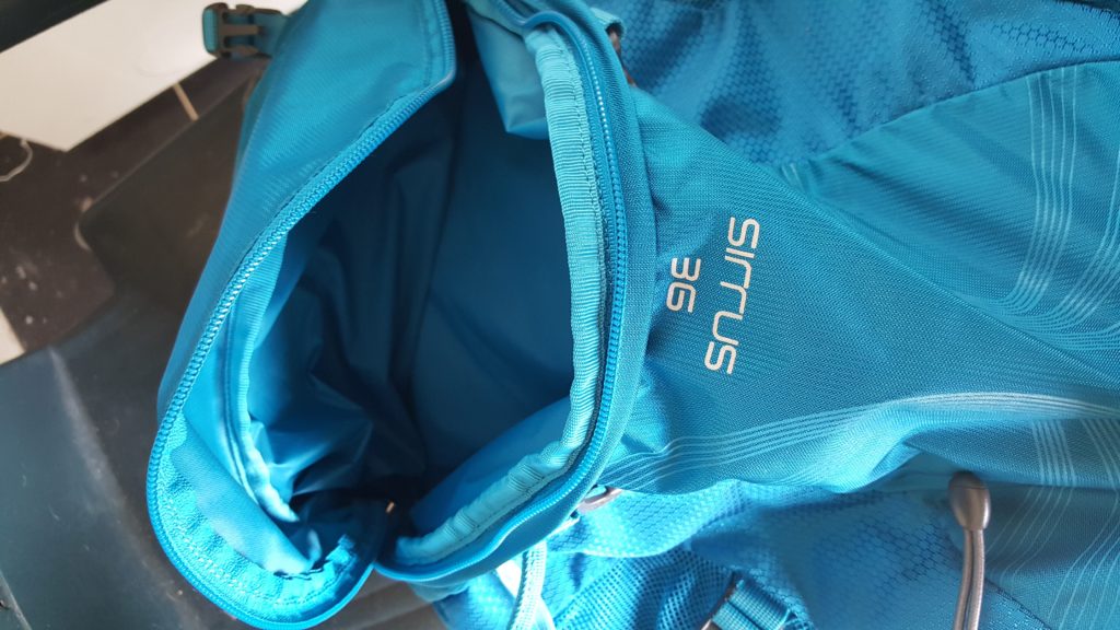 So much space in this sleeping bag compartment