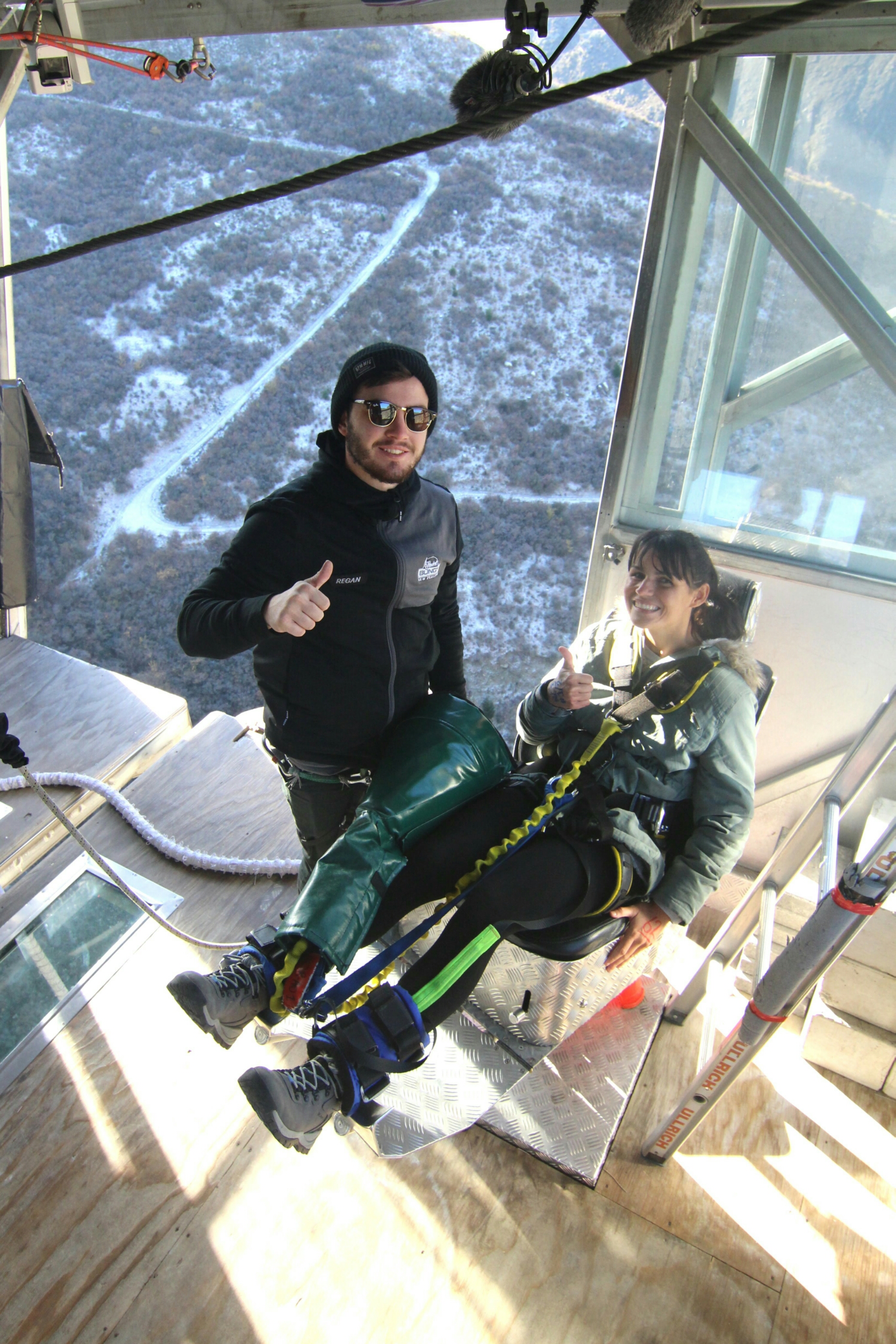 Geared up for Nevis Bungy Jump Queenstown